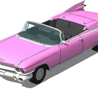 超精细汽车模型 凯迪拉克 1959 Cadillac
